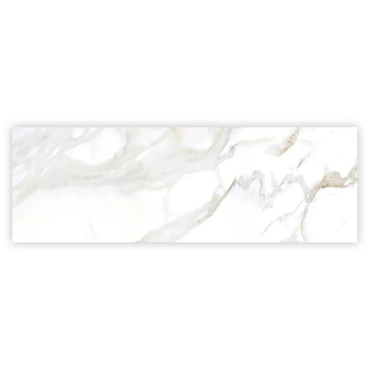 Strata 15.75 in. x 47.25 in. Matte Soft White Ceramic Large Format Wall and Floor Tile (15.5 sq ft/case) - 3 Pack