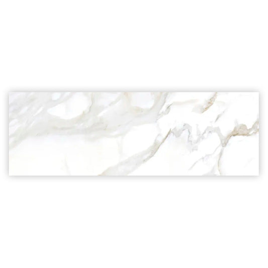 Soft White 16x48 Matte Ceramic Large Format Tile (3 pack, 15.5 sq ft/case) - Sample