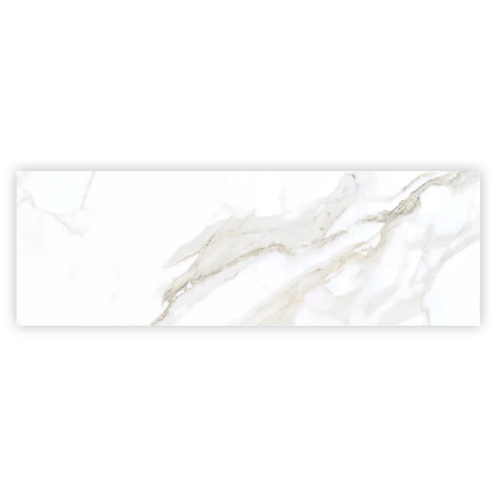 Strata 15.75 in. x 47.25 in. Matte Soft White Ceramic Large Format Wall and Floor Tile (15.5 sq ft/case) - 3 Pack