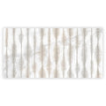 Sample - Cream beige Crisp White 24x48 Polished Porcelain Large Format Tile (1 pack, 7.75 sq ft/case)