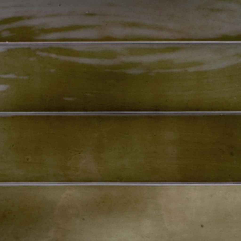 Olive Green 2.6x16 Glossy Ceramic Subway Tile (38 pack, 10.76 sq ft/case) - Sample