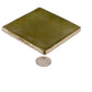 50 pack Silken 3.94 in. x 3.94 in. Glossy Green Ceramic Square Wall and Floor Tile (5.38 sq ft/case) - Sample