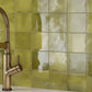 Olive Green 4x4 Glossy Square Ceramic Tile (60 pack, 6.46 sq ft/case)