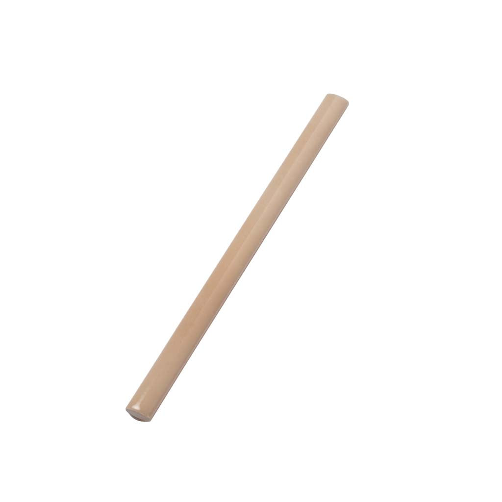 Beige 0.5x8 Glossy Ceramic Pencil Tile Trim (10 pack, 0.3 sq ft/case) - Sample
