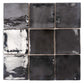 Black 4x4 Glossy Square Ceramic Tile (50 pack, 5.38 sq ft/case) - Sample