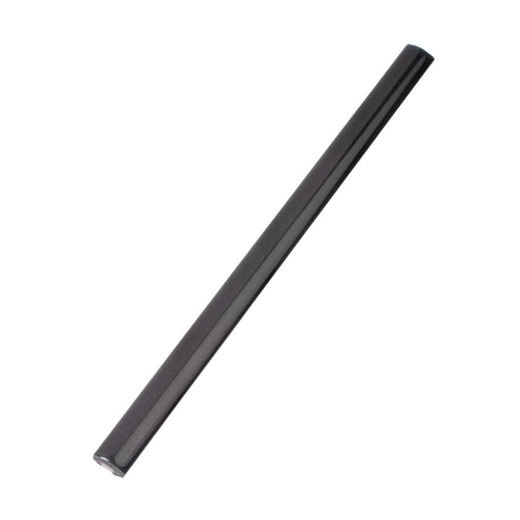 Black 0.5x8 Ceramic Glossy Pencil Tile Trim (10 pack, 0.3 sq ft/case) - Sample