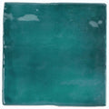 Sample - Teal Green 4x4 Glossy Square Ceramic Tile (60 pack, 6.46 sq ft/case)