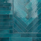 Teal Green 2.6x16 Glossy Ceramic Subway Tile (38 pack, 10.76 sq ft/case)