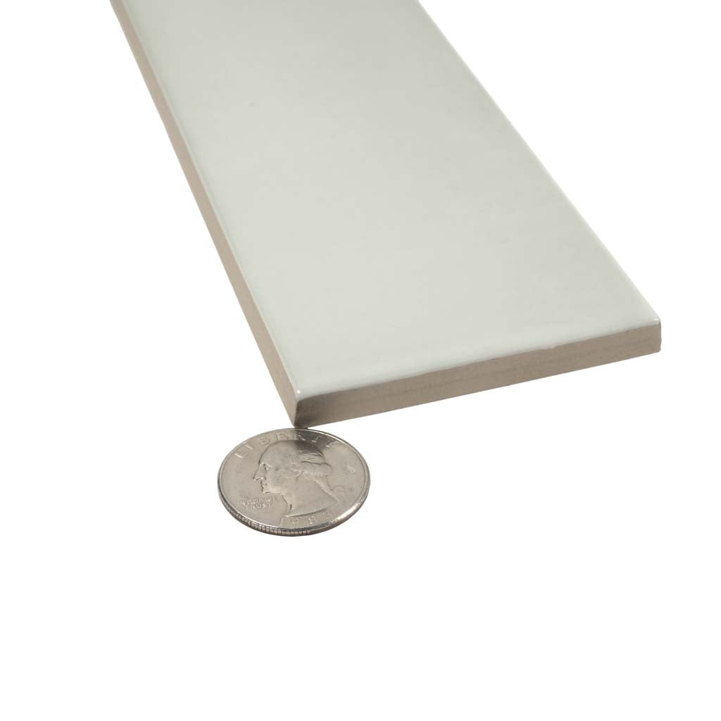 Tea Green 2.6x16 Glossy Ceramic Subway Tile (38 pack, 10.76 sq ft/case) - Sample