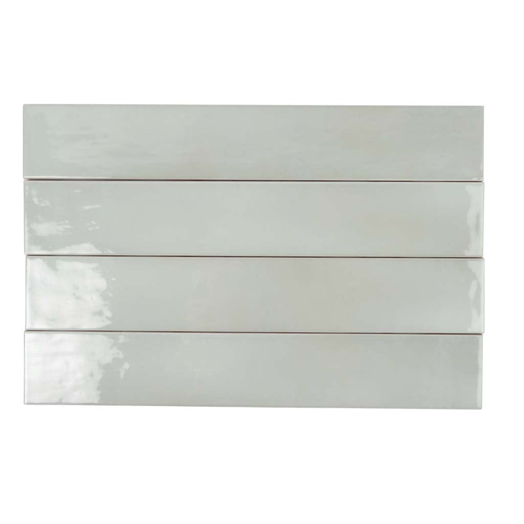 Tea Green 2.6x16 Glossy Ceramic Subway Tile (38 pack, 10.76 sq ft/case) - Sample