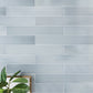 Benjamin Moore Smoke 2.6x16 Glossy Ceramic Subway Tile (38 pack, 10.76 sq ft/case)