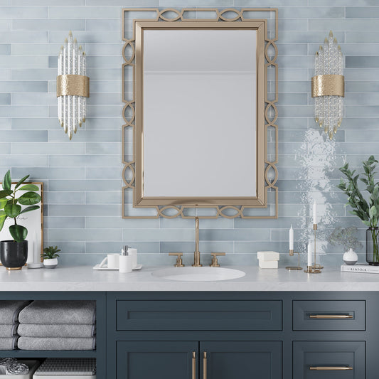 Benjamin Moore Smoke 2.6x16 Glossy Ceramic Subway Tile (38 pack, 10.76 sq ft/case) - Sample