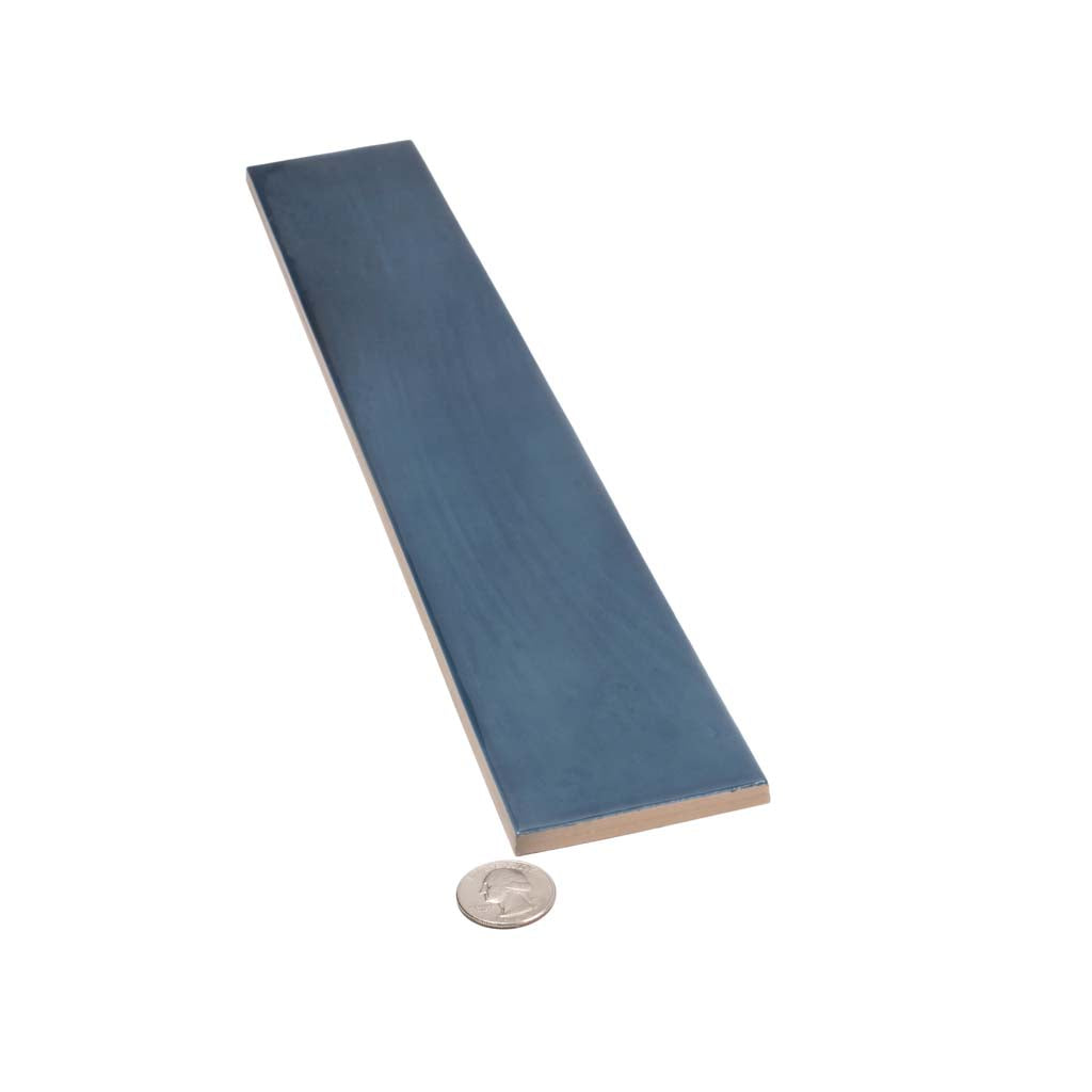 Navy Blue 2.6x16 Glossy Ceramic Subway Tile (38 pack, 10.76 sq ft/case) - Sample