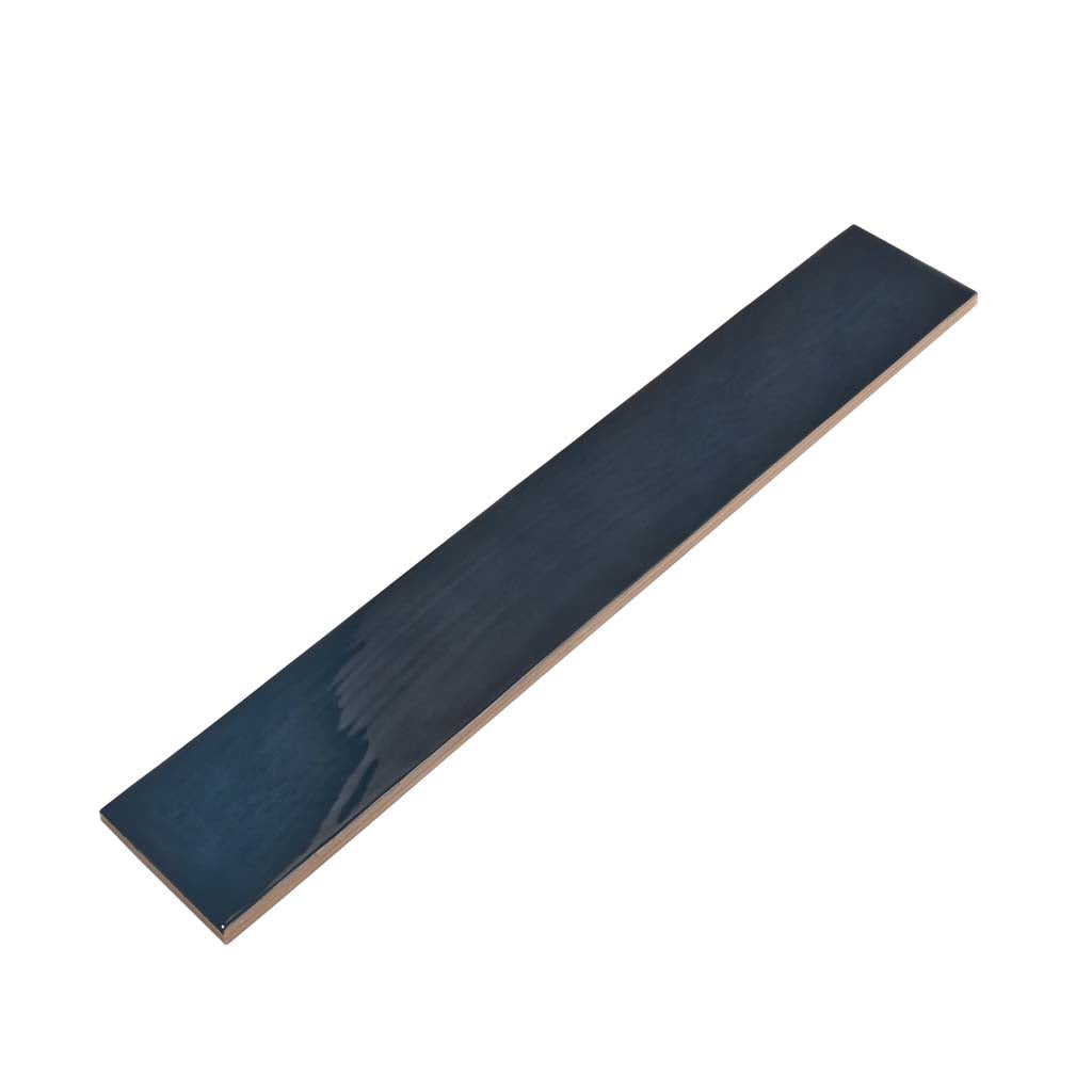 Navy Blue 2.6x16 Glossy Ceramic Subway Tile (38 pack, 10.76 sq ft/case) - Sample