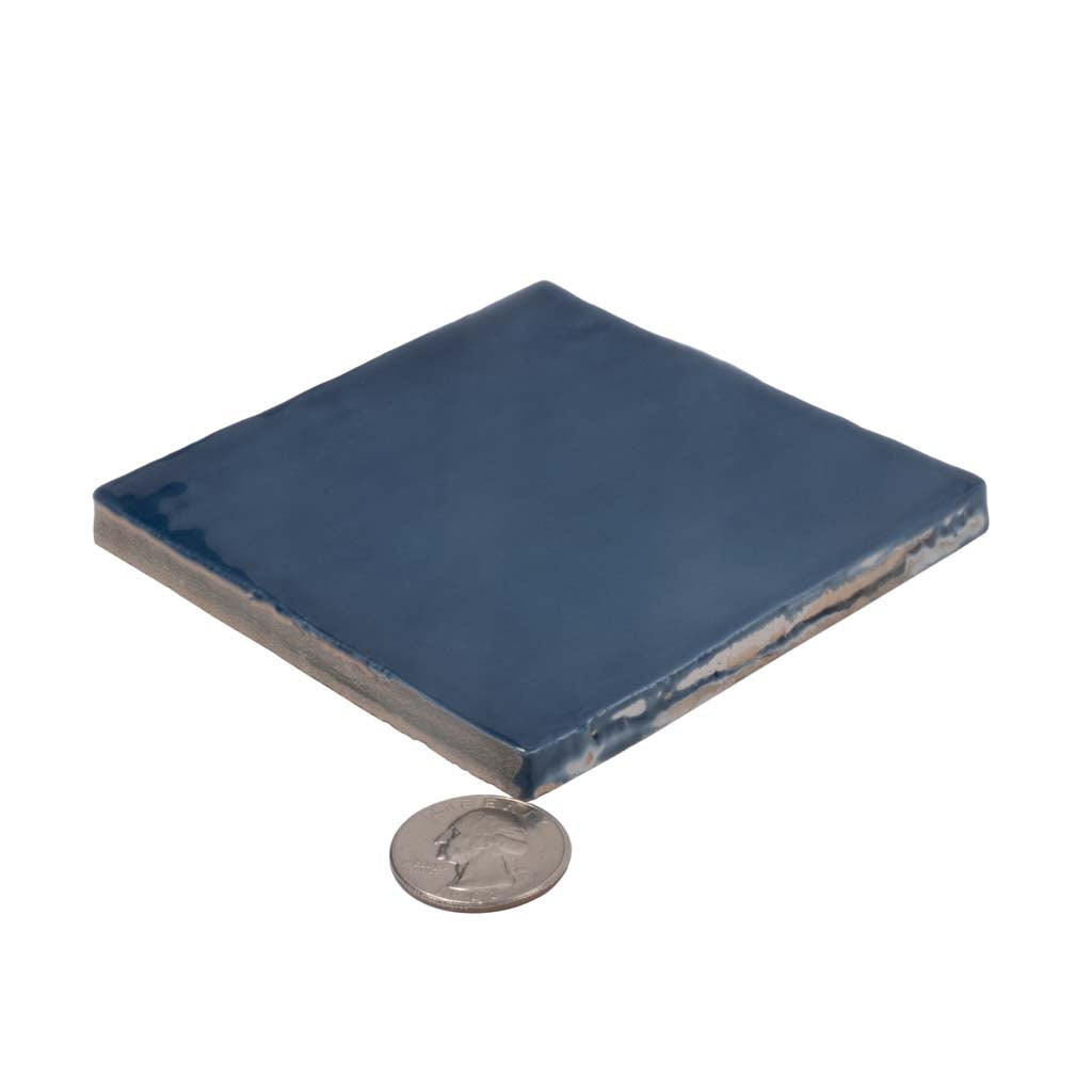 4x4 Silken Blue Ceramic Wall and Floor Tile