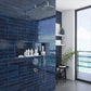 10 pack Silken 0.5 in. x 7.9 in. Glossy Blue Ceramic Pencil Tile Trims (0.3 sq ft/case) - Sample