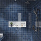10 pack Silken 0.5 in. x 7.9 in. Glossy Blue Ceramic Pencil Tile Trims (0.3 sq ft/case) - Sample