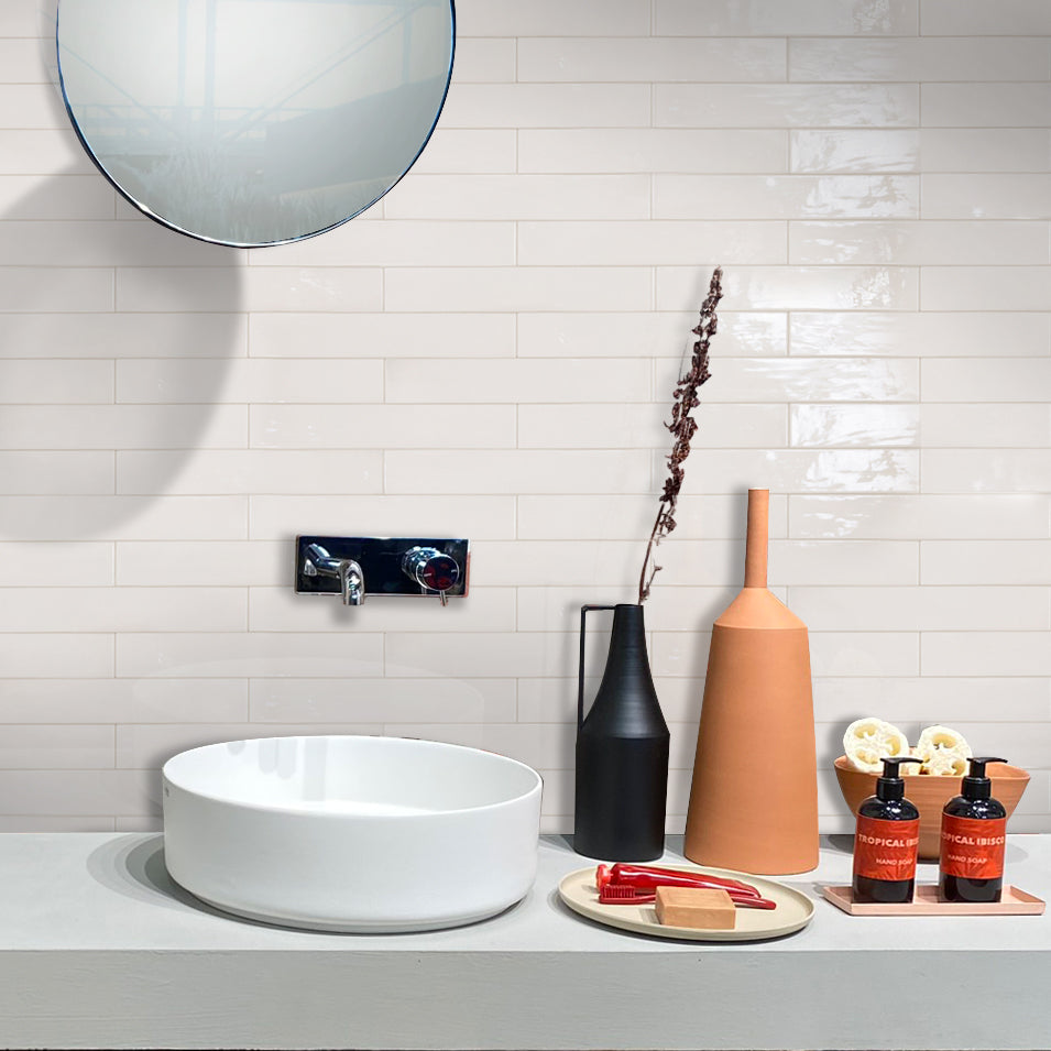 3x16 Silken White Subway Tile