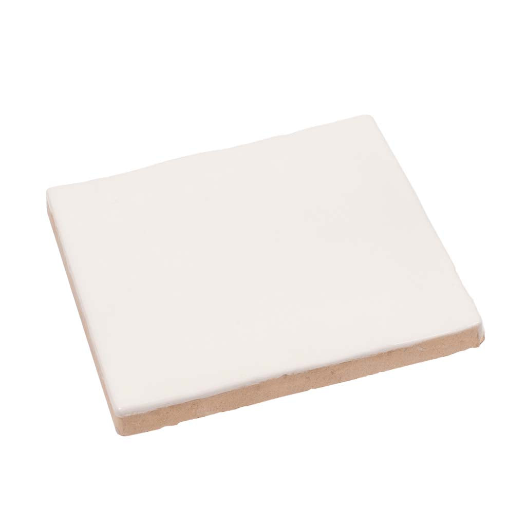 Ivory White 4x4 Glossy Square Ceramic Tile (60 pack, 6.46 sq ft/case) - Sample