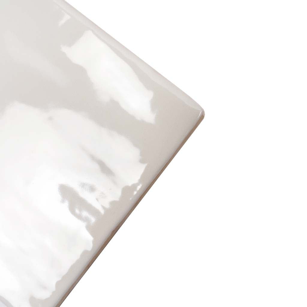 Ivory White 4x4 Glossy Square Ceramic Tile (60 pack, 6.46 sq ft/case) - Sample