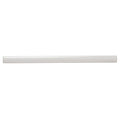 Sample - Ivory White 0.5x8 Glossy Ceramic Pencil Tile Trim (10 pack, 0.3 sq ft/case)