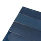 Navy Blue 2.6x16 Glossy Ceramic Subway Tile (38 pack, 10.76 sq ft/case) - Sample
