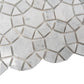Cotton White Marble Mosaic Tile  