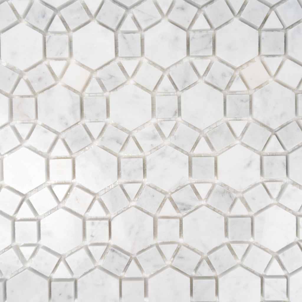 Cotton White Mosaic Tile 