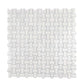 Pearl White 12x12 Polished Basketweave Marble Mosaic Tile (5 pack, 5 sq ft/case) - Sample