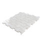 Pearl White 12x12 Polished Basketweave Marble Mosaic Tile (5 pack, 5 sq ft/case) - Sample