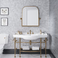 White gray Bianco Carrara marble mosaic tile with polished floral pattern on bathroom wall