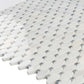 White 11x11 Polished Octagon Marble Mosaic Tile (5 pack, 4.51 sq ft/case) - Sample