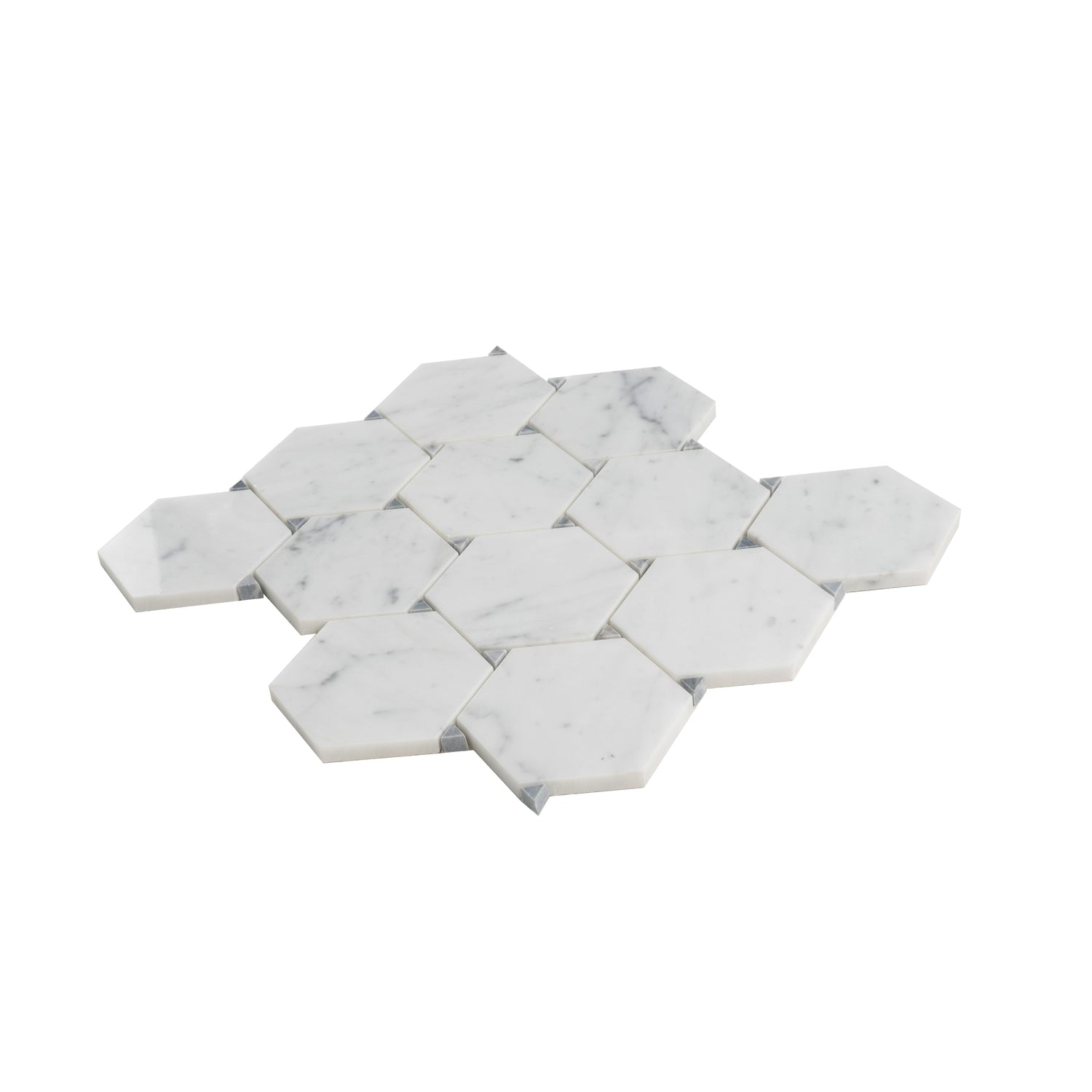 Carrara Marble Bathroom Hexagon Tile