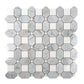 White Gray 12x12 Polished Multi-shaped Marble Mosaic Tile (5 pack, 5.17 sq ft/case) - Sample