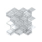 Pearl White 12x12 Polished Diamond Marble Mosaic Tile (5 pack, 4.59 sq ft/case) - Sample