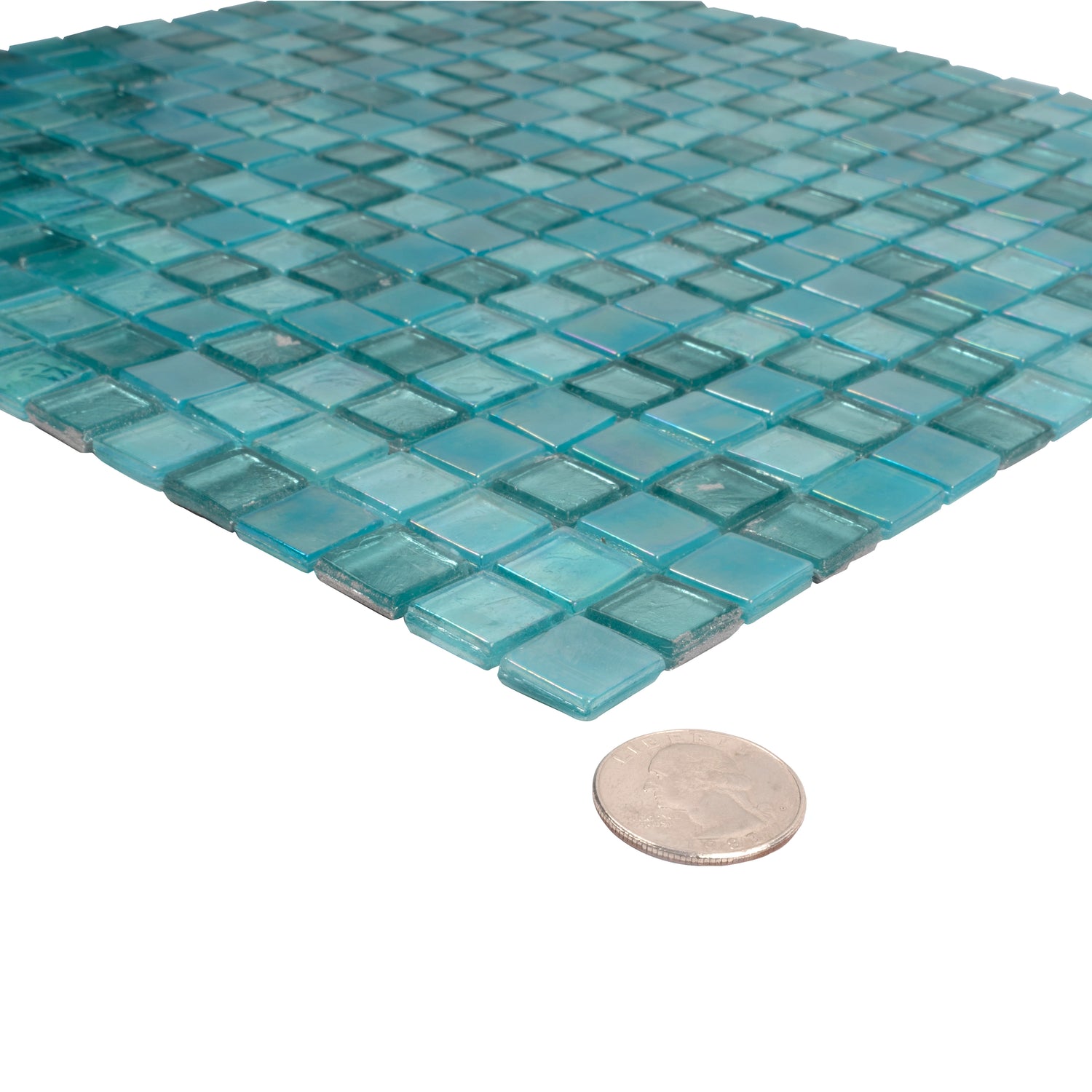 Mint Green 12x12 Uniform Square Glossy Glass Mosaic Tile (20 pack, 18.69 sq ft/case) - Sample