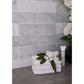 Sample - White 3x12 Textured Bianco Carrara Etched Dot Elongated Subway Tile (5 sq ft/case, 20-Pack)