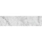 Sample - White 3x12 Textured Bianco Carrara Etched Dot Elongated Subway Tile (5 sq ft/case, 20-Pack)