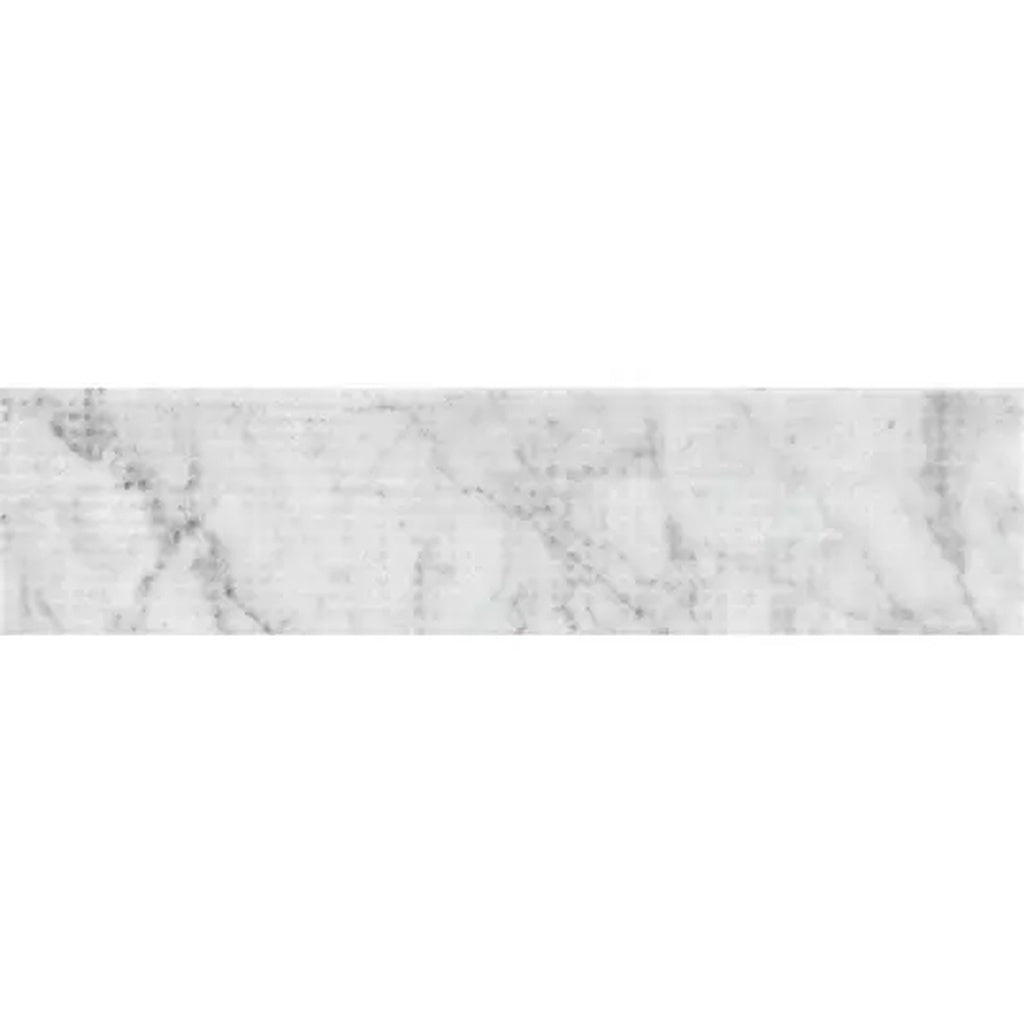 Sample - White 3x12 Textured Bianco Carrara Etched Dot Elongated Subway Tile (5 sq ft/case, 20-Pack)