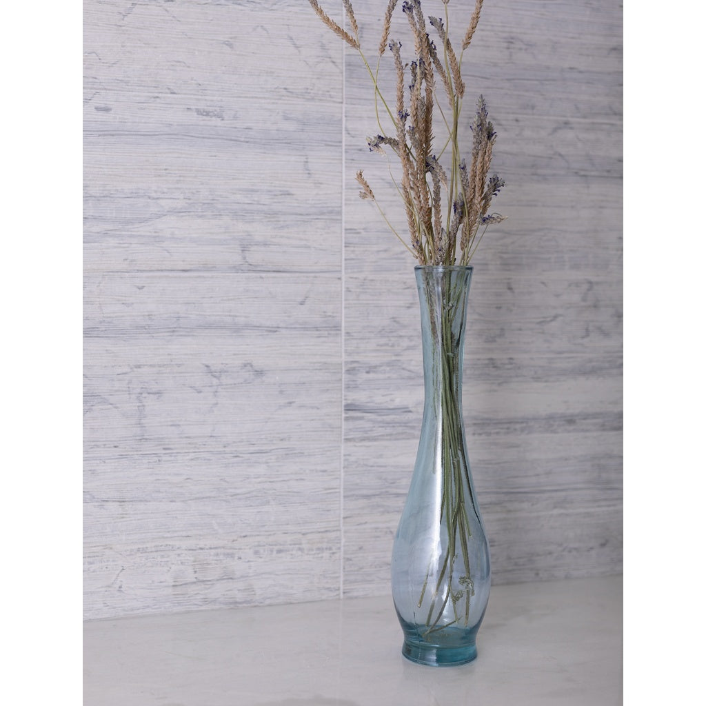 Sample - Gray 3x12 Textured Limestone Etched Linear Wave Elongated Subway Tile (5 sq ft/case, 20-Pack)