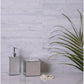 Sample - Gray 3x12 Textured Limestone Etched Linear Wave Elongated Subway Tile (5 sq ft/case, 20-Pack)