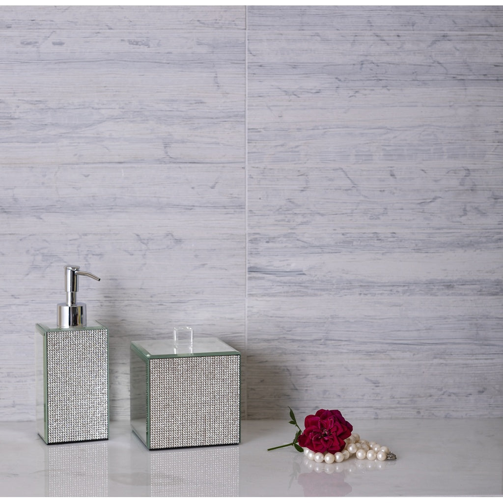 Sample - Gray 3x12 Textured Limestone Etched Linear Wave Elongated Subway Tile (5 sq ft/case, 20-Pack)