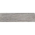 wooden grey 3x12 elongated subway tile with textured linear wave etched pattern