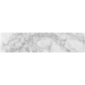 Sample - White 3x12 Textured Bianco Carrara Etched Chevron Elongated Subway Tile (5 sq ft/case, 20-Pack)