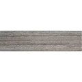 Wooden grey textured etched chevron elongated subway tile in 3x12 size with detailed pattern