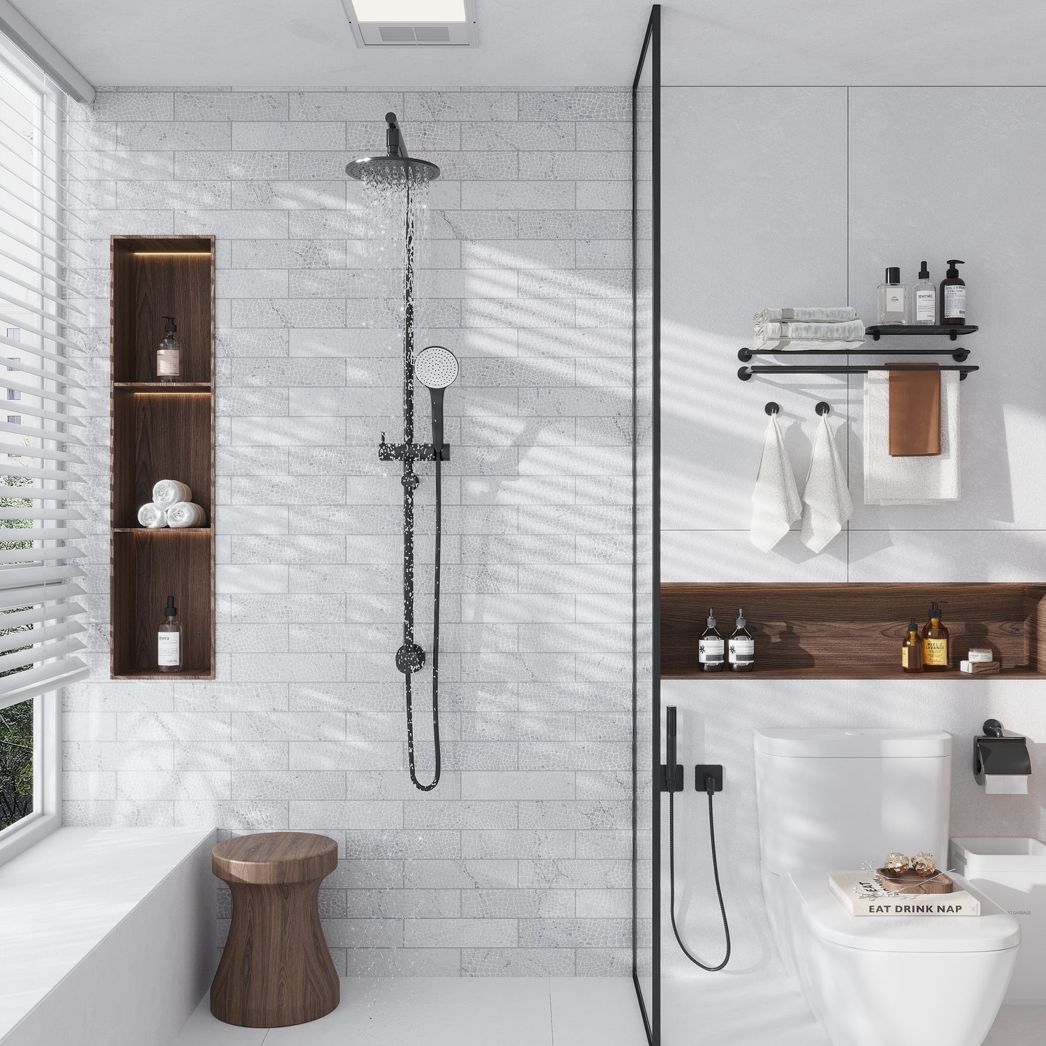 Sample - White 3x12 Textured Bianco Carrara Etched Reptille Elongated Subway Tile (5 sq ft/case, 20-Pack)