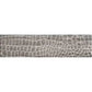 Wooden grey textured etched reptille elongated subway tile with reptile scale pattern