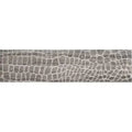 Wooden grey textured etched reptille elongated subway tile with reptile scale pattern