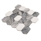 Sample - Calacatta Bluette, Thassos White 13x12 Polished Picket Lantern Mosaic Tile (5.59 sq ft/case, 5-Pack)