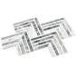 Sample - Calacatta Bluette, Thassos White 13x16 Polished Chevron Mosaic Tile (7.24 sq ft/case, 5-Pack)